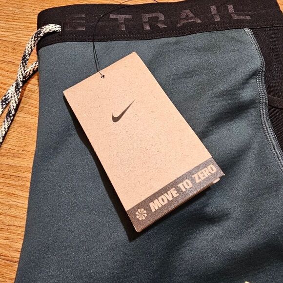 Nike Trail Lunar Ray Winterized Running Tights Hiking XL Pants Green FB8599-328 - Picture 10 of 16